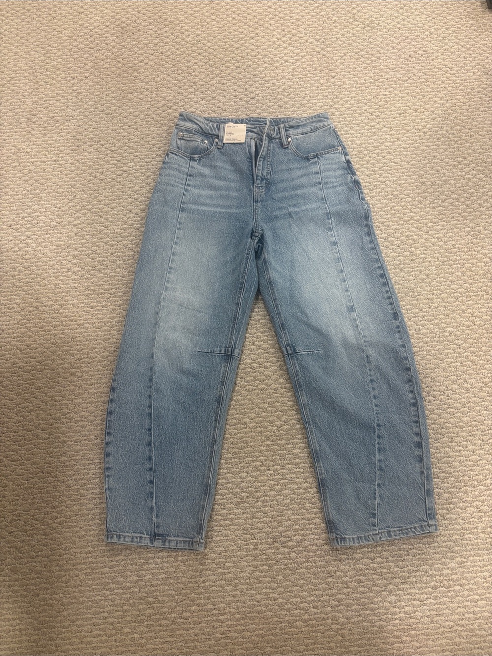Light Blue barrel jeans